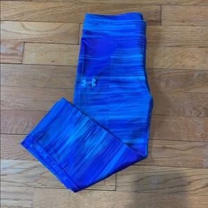 Blue Under Armour Cropped Athletic Pants